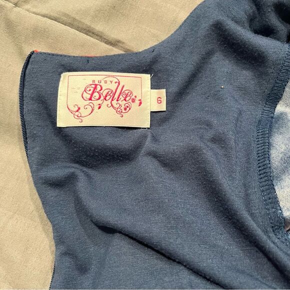 Anthropologie x Ruby Belle Bold Floral Print Knee-Length Pencil Dress Size 6 - Picture 6 of 8